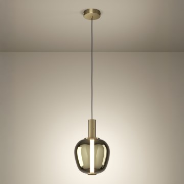 Eglo - Lampadario LED dimmerabile a sospensione su cavo LED/6W/230V + LED/1,6W oro