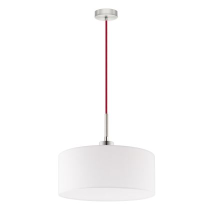 Eglo - Lampadario LED sospeso a cavo TUNJA 1xE27/60W/230V bianco