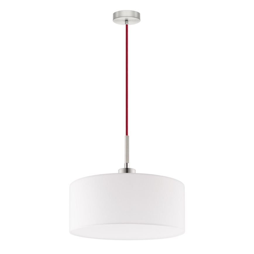 Eglo - Lampadario LED sospeso a cavo TUNJA 1xE27/60W/230V bianco