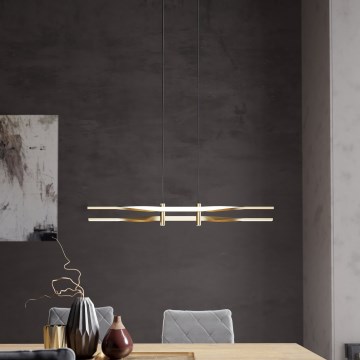 Eglo - Lampadario LED sospeso su cavo LED/21W/230V, finitura oro