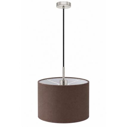 Eglo - Lampadario LED su cavo TUNJA 1xE27/60W/230V Ø 20 cm marrone/nero