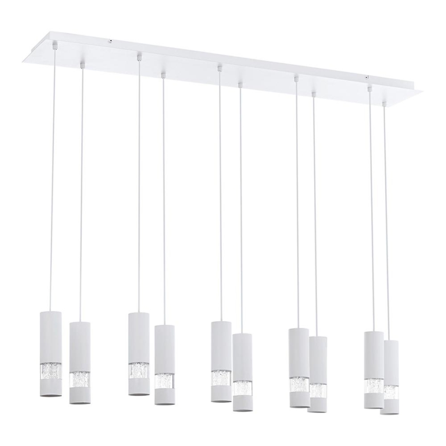 Eglo - Lampadario LED su filo 10xGU10/5W/230V bianco