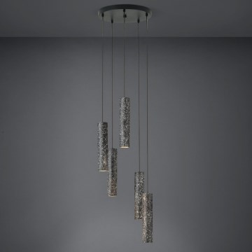 Eglo - Lampadario LED su filo  5xGU10/4,5W/230V