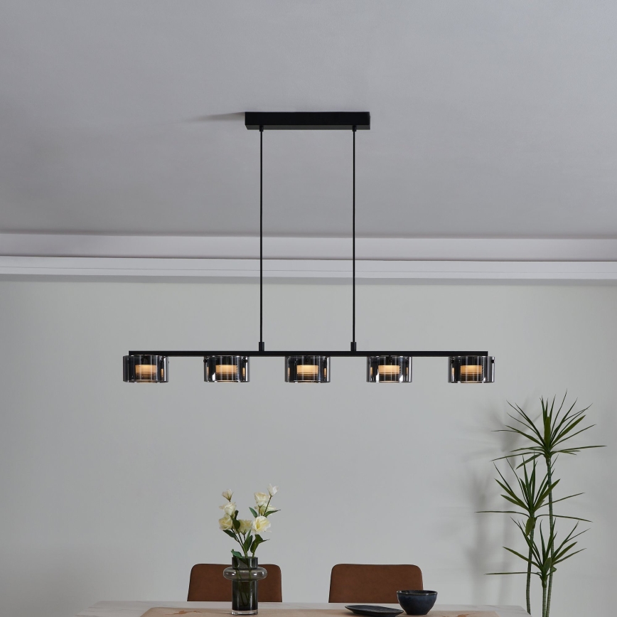 Eglo - Lampadario LED su filo dimmerabile 5xLED/5,4W/230V