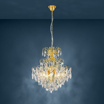 Eglo - Lampadario su catena 5xE14/25W/230V dorato