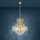 Eglo - Lampadario su catena 5xE14/25W/230V dorato