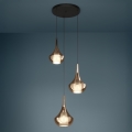 Eglo - Lampadario su cavo 3xE27/28W/230V ramato