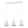 Eglo - Lampadario su corda 3xE27/40W/230V bianco