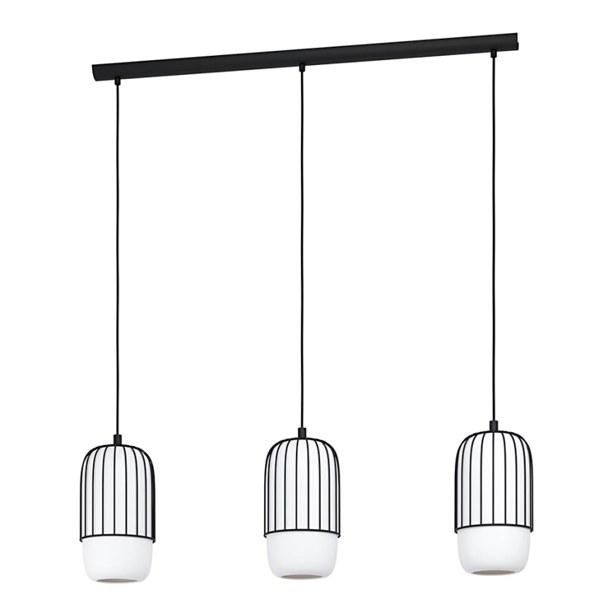 Eglo - Lampadario su corda 3xE27/40W/230V