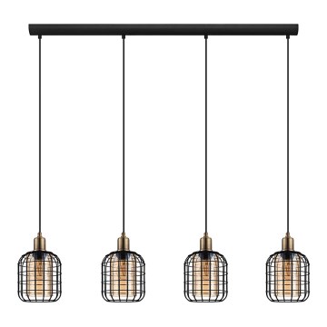 Eglo - Lampadario su corda 4xE27/40W/230V