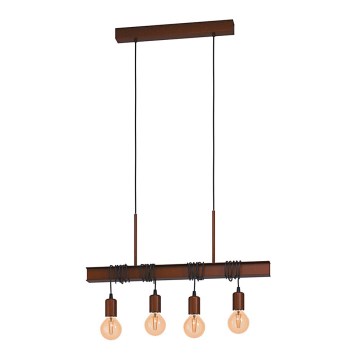 Eglo - Lampadario su corda TOWNSHEND 4xE27/60W/230V