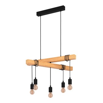 Eglo - Lampadario su corda TOWNSHEND 5xE27/60W/230V