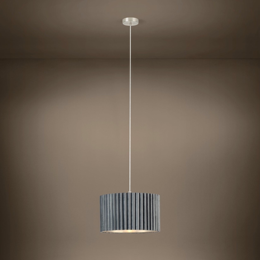 Eglo - Lampadario su filo 1xE27/40W/230V grigio