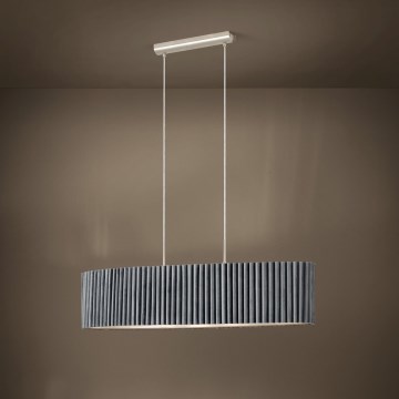Eglo - Lampadario su filo 2xE27/40W/230V grigio