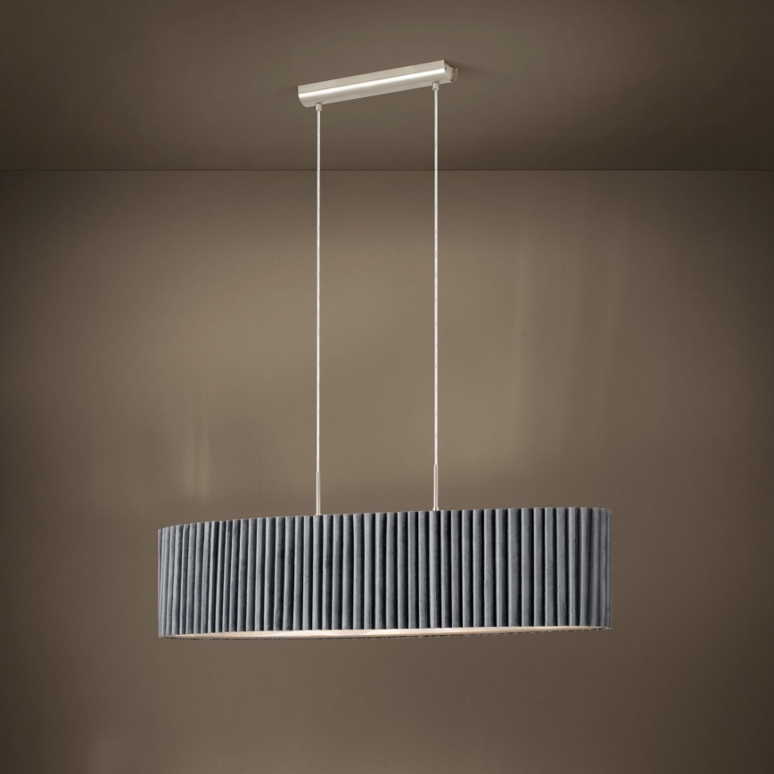 Eglo - Lampadario su filo 2xE27/40W/230V grigio