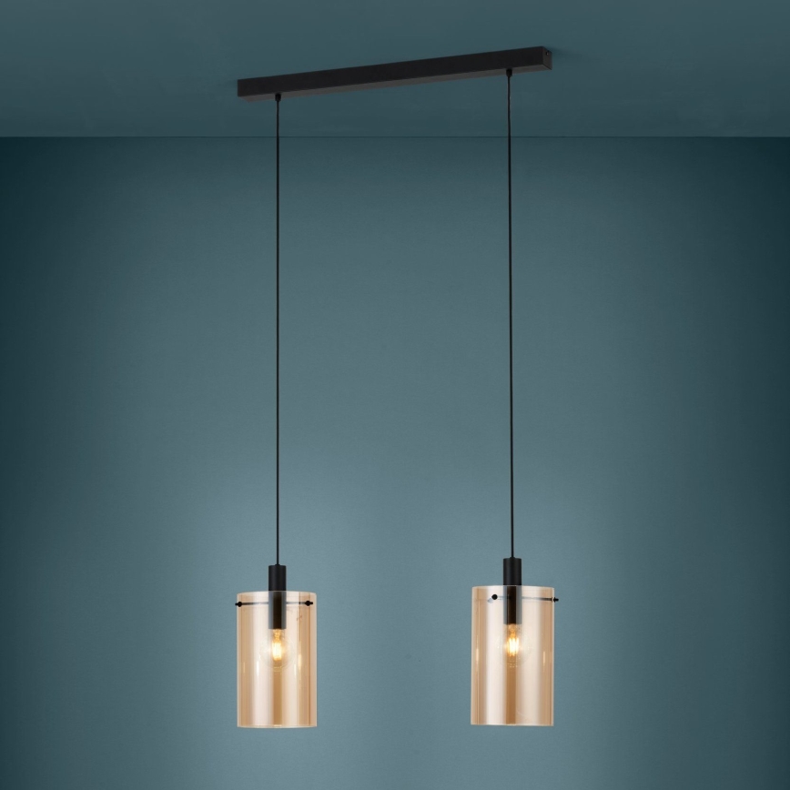 Eglo - Lampadario su filo 2xE27/40W/230V