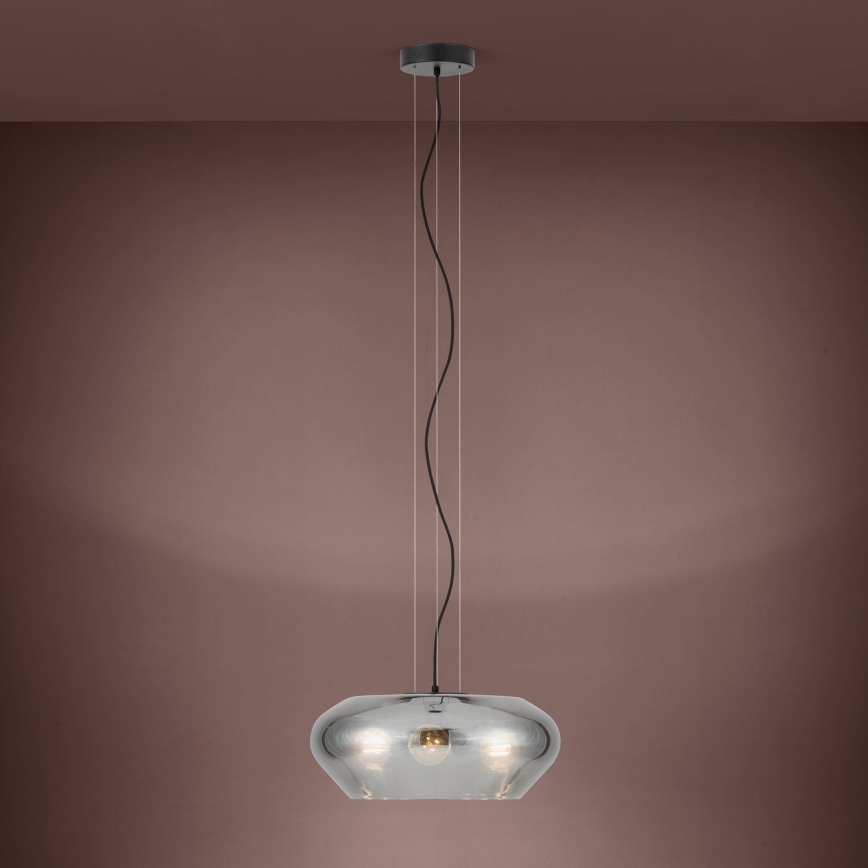 Eglo - Lampadario su filo 3xE27/20W/230V