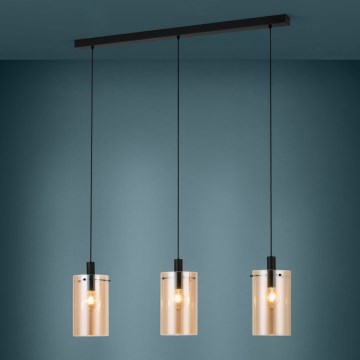 Eglo - Lampadario su filo 3xE27/40W/230V
