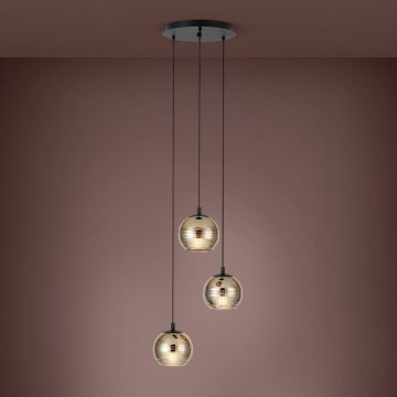 Eglo - Lampadario su filo  3xE27/40W/230V