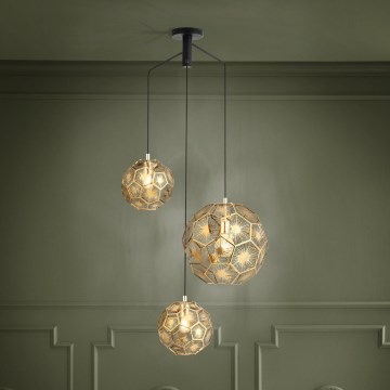 Eglo - Lampadario su filo 3xE27/60W/230V