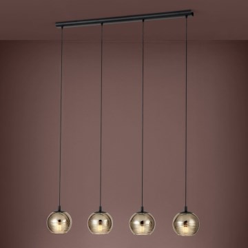 Eglo - Lampadario su filo 4xE27/40W/230V