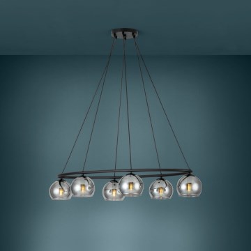 Eglo - Lampadario su filo 6xE14/25W/230V