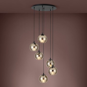 Eglo - Lampadario su filo 6xE27/40W/230V