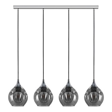 Eglo - Lampadario su filo BREGALLA 4xE27/40W/230V