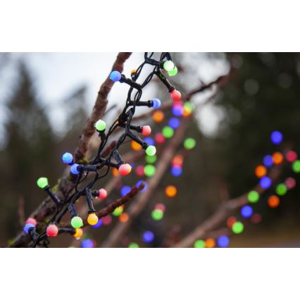 Eglo - Catena luminosa LED per esterni, 300 LED, 8 funzioni, 11 m, IP44, multicolore