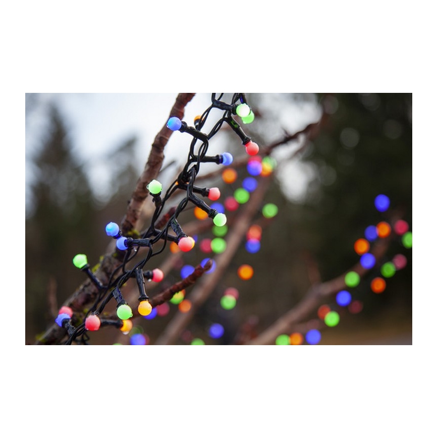 Eglo - Catena luminosa LED per esterni, 300 LED, 8 funzioni, 11 m, IP44, multicolore