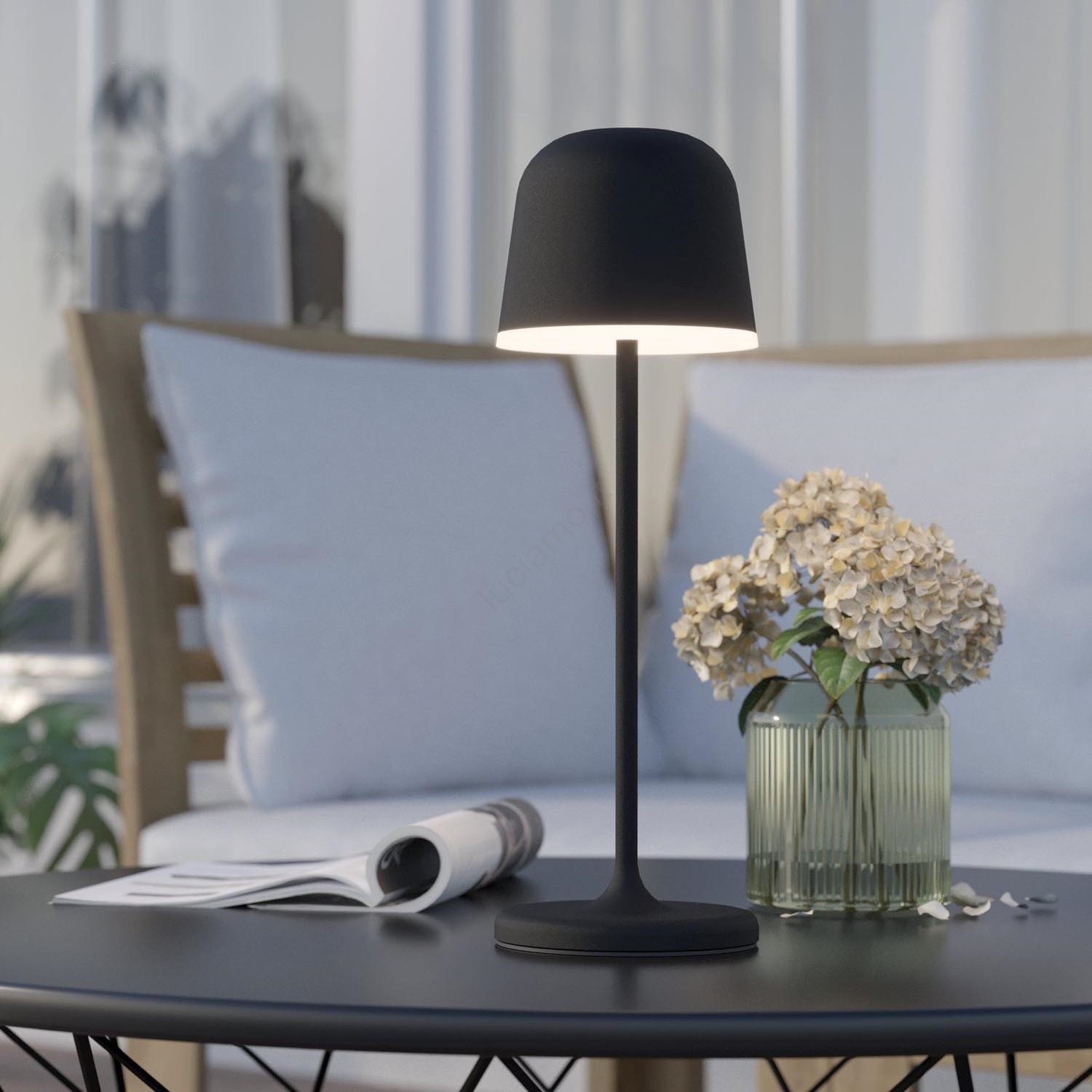 Lampada Da Tavolo In Legno EGLO CAMPODINO - Design Moderno In Acero, Altezza 50cm, Per Soggiorno O Camera Da Letto