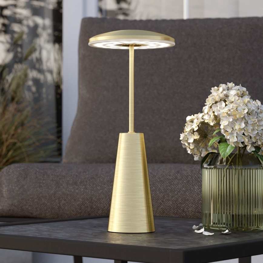 Eglo - LED Dimmerabile touch per esterni lampada LED/2,8W/5V 2400K/3000K/4000K 5200 mAh IP54 oro