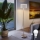 Eglo - LED  Lampada con piedistallo TUNJA 1xE27/60W/230V cromo opaco/bianco