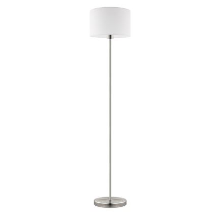 Eglo - LED  Lampada con piedistallo TUNJA 1xE27/60W/230V cromo opaco/bianco