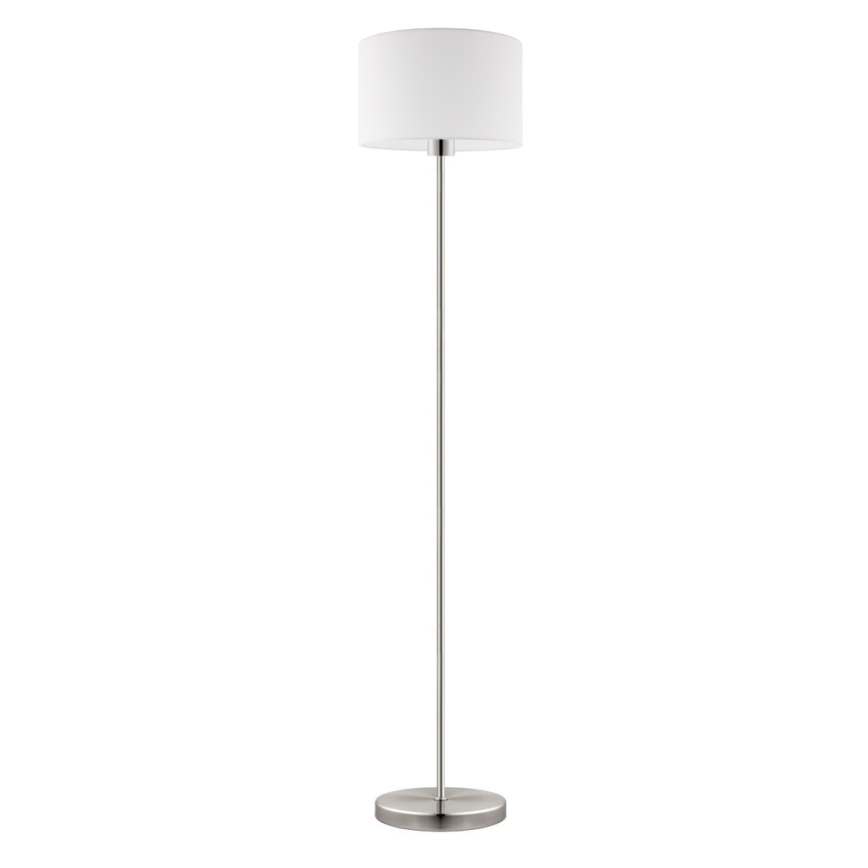 Eglo - LED  Lampada con piedistallo TUNJA 1xE27/60W/230V cromo opaco/bianco