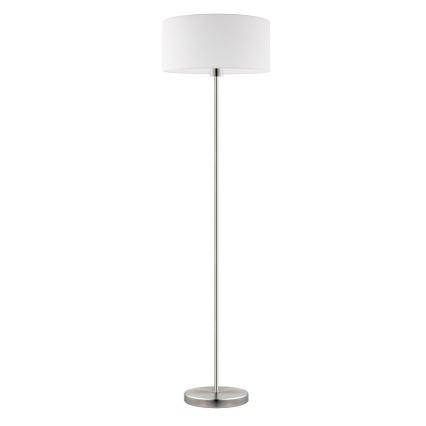 Eglo - LED  Lampada con piedistallo TUNJA 1xE27/60W/230V cromo opaco/bianco