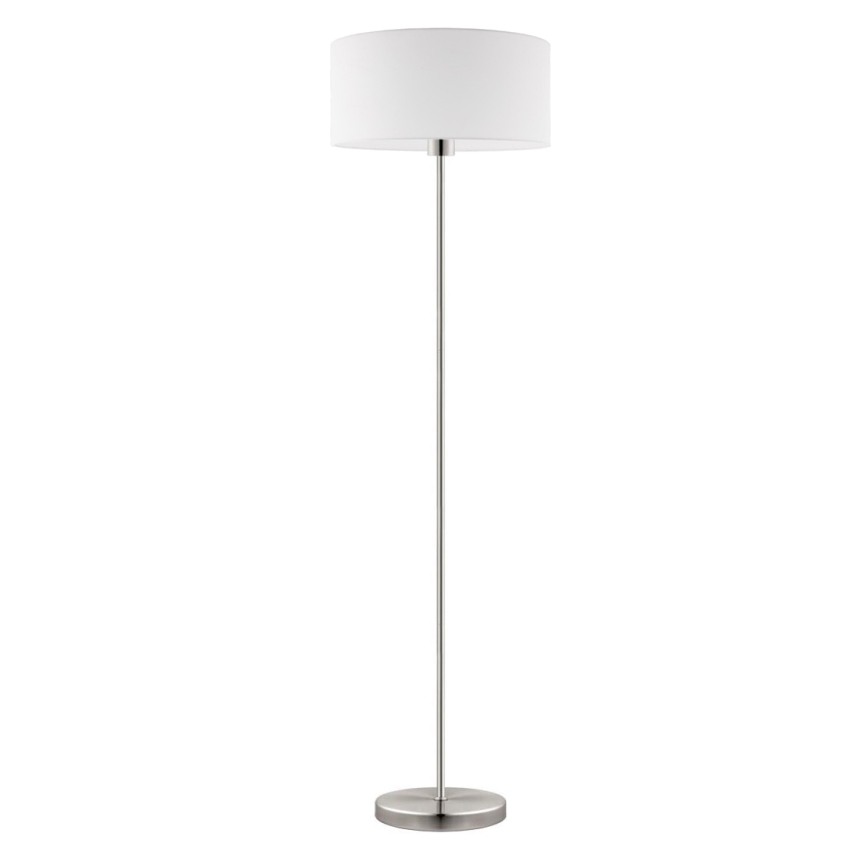 Eglo - LED  Lampada con piedistallo TUNJA 1xE27/60W/230V cromo opaco/bianco