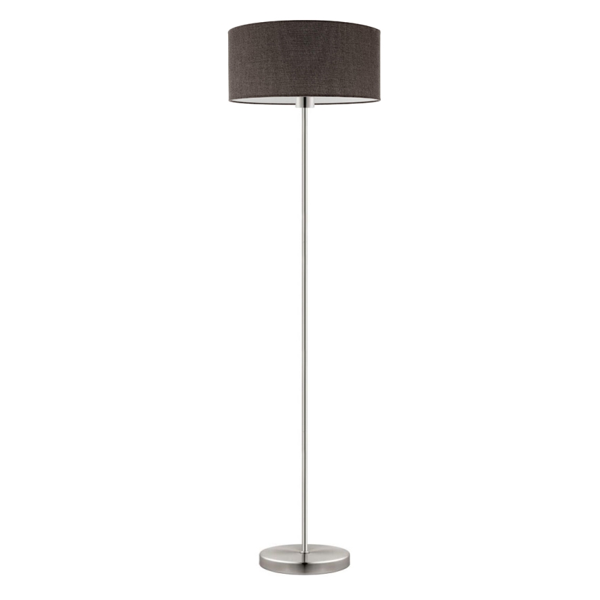 Eglo - LED  Lampada con piedistallo TUNJA 1xE27/60W/230V cromo opaco/marrone