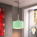 Eglo - LED Lampadario a sospensione con cavo TUNJA 1xE27/60W/230V Ø 20 cm verde/nero