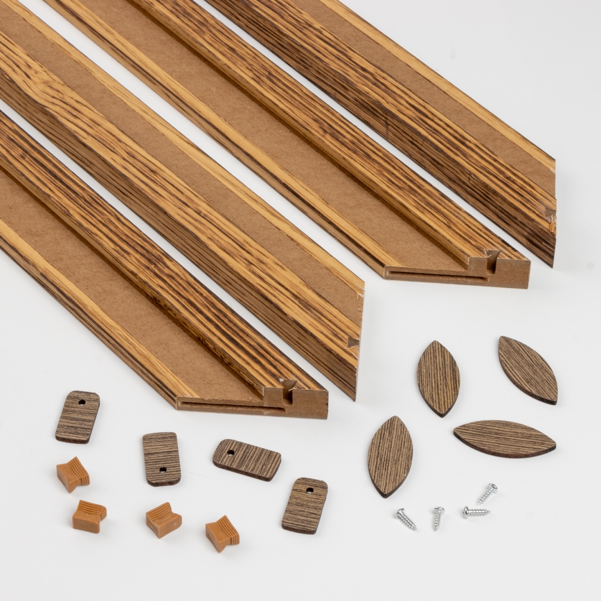 Eglo - LED Pannello fisso dimmerabile POZZALLO WOOD LED/21W/230V 2700-6500K 49,5x49,5 cm marrone + telecomando