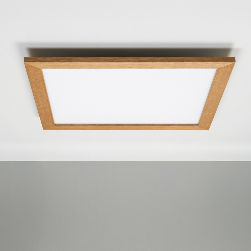 Eglo - LED Pannello fisso dimmerabile SALOBRENA-CL WOOD LED/31W/230V 2700-6500K 64x64 cm marrone