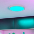 Eglo - LED RGBW dimmerabile plafoniera da soffitto per bagno LED/14,3W/230V 2700-6500K diam. 27,8 cm IP44 bianca