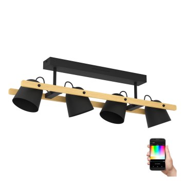 Eglo - LED RGBW Lampadario a plafone dimmerabile 4xLED/3,7W/230V 2700-6500K