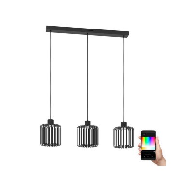 Eglo - LED RGBW Lampadario dimmerabile a sospensione con filo 3xLED/3,7W/230V 2700-6500K
