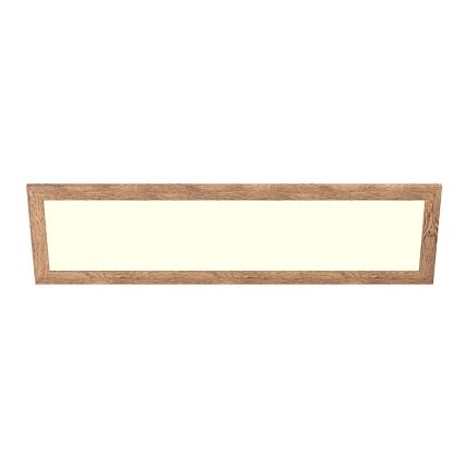 Eglo - Pannello LED RGBW dimmerabile da superficie/incasso SALOBRENA-C WOOD LED/34W/230V 2700-6500K 34x124 cm marrone + telecomando