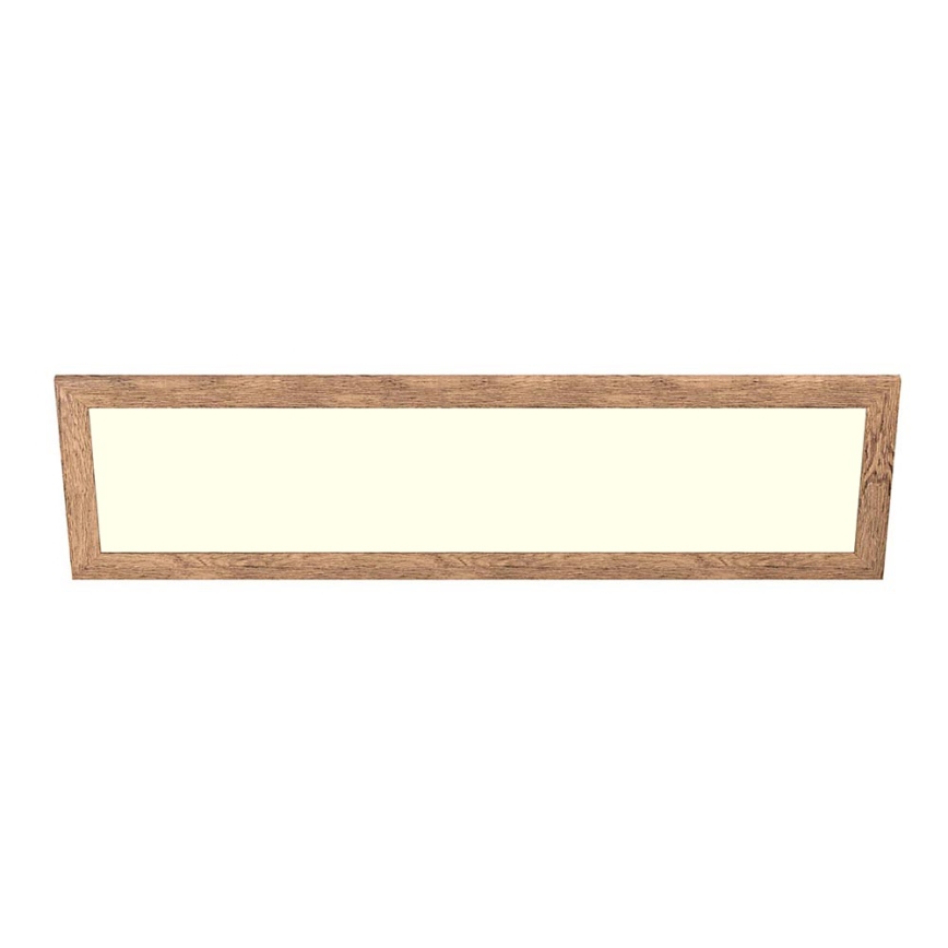 Eglo - Pannello LED RGBW dimmerabile da superficie/incasso SALOBRENA-C WOOD LED/34W/230V 2700-6500K 34x124 cm marrone + telecomando