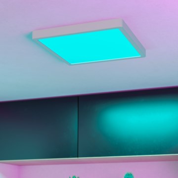 Eglo - LED RGBW plafoniera da bagno dimmerabile LED/13,5W/230V 2700-6500K 29,5x29,5 cm IP44 bianco