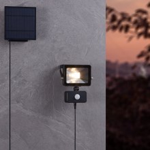 Eglo - LED Solar floodlight with a sensore 15xLED/0,03W/3,7V IP44