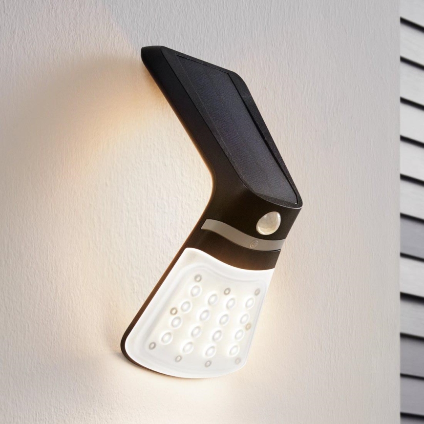 Eglo - Luce solare con sensore LED/2W/3,7V 1200 mAh IP44