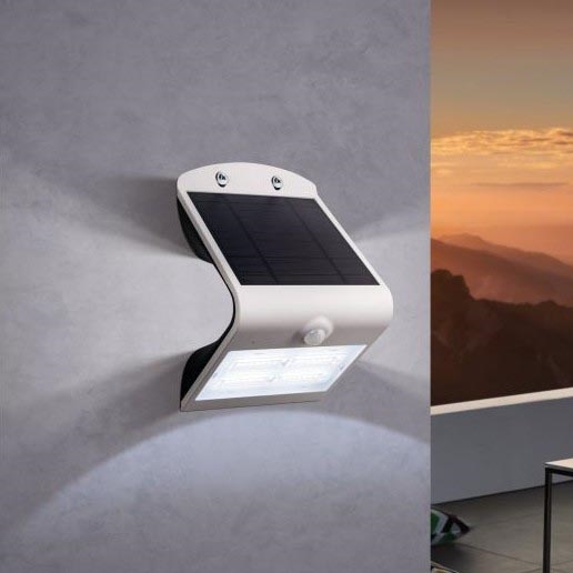 Eglo - Luce solare con sensore LED/3,2W/3,7V 2000 mAh IP54